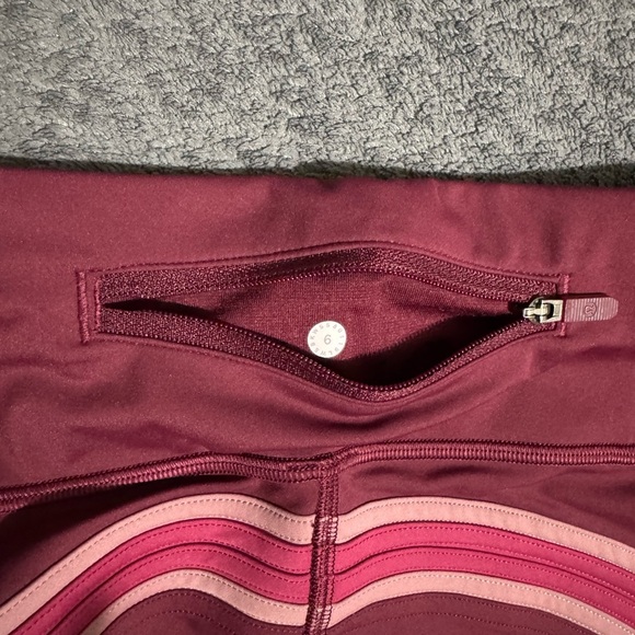 LULULEMON🦋💐athletica Maroon and Pink Leggings - Picture 7 of 13